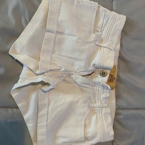 Hollister white short short!